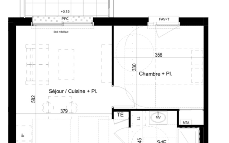 
Appartement T2 Neuf dernier étage Liffré !
 - Photo 1