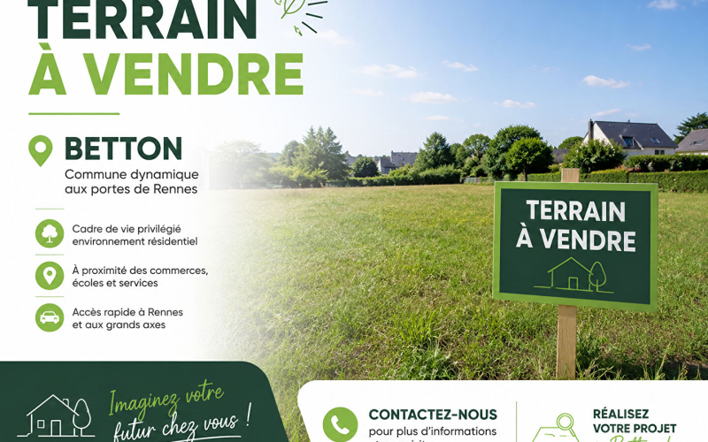 
Terrain constructible à Betton
 - Photo 1